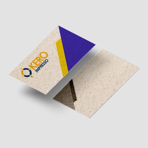 Cartão de Visita Reciclato 240g Sem Verniz 9x5cm - 4x1 - 250 unid