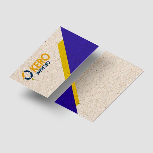 Cartão de Visita Reciclato 240g Sem Verniz 9x5cm - 4x4 - 250 unid