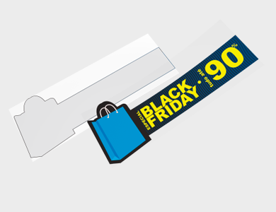 Adesivo para Vitrine Vinil Liquidação 119,6x42,8cm - 4x0 - 1 unid