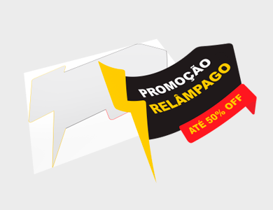 Adesivo para Vitrine Vinil Relâmpago 119,6x87,7cm - 4x0 - 1 unid