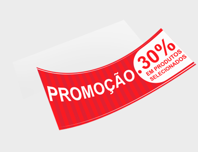 Adesivo para Vitrine Transparente Retângulo 119,6x36,4cm - 4x0 - 1 unid