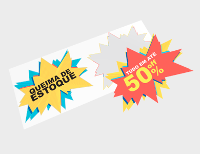 Adesivo para Vitrine Vinil 2x Splash 58x48,5cm - 4x0 - 1 unid