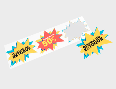 Adesivo para Vitrine Transparente 3x Splash 38,6x32,3cm - 4x0 - 1 unid