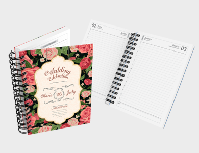 Agenda Diária A6 2025 Capa Maleável 328 Páginas 10,6x14,9cm (Couchê 300g Laminação Fosca) - 4x0 - 50 unid