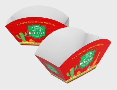 Embalagem Multiuso Barca Kraft 240g sem Película Antigordura 7,5x6x8cm  - 4x0 - 1000 unid