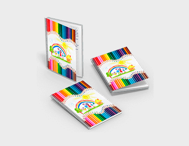 Caderno com Espiral Capa Maleável A5 14,8x21 180 folhas 4x0 Supremo  - 4x0 - 1 unid
