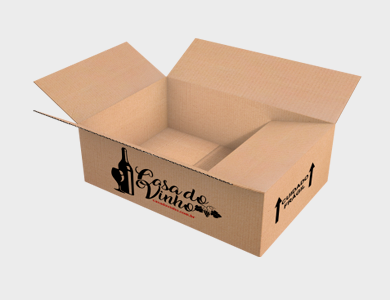 Caixa de Papelão Personalizada M-01 - 33x22x12cm - 4x0 - 250 unid