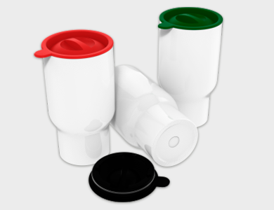 Copo Veicular em Polímero para Sublimação 550ml - 60 unid