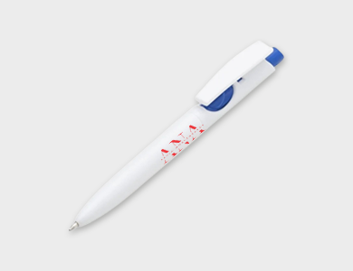 Caneta Plástica Personalizada Modelo 1097L - 4x0 - 250 unid