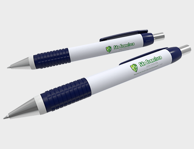 Caneta Plástica Personalizada Modelo 1097L - 4x0 - 25 unid