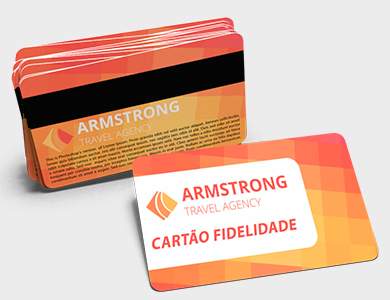 Cartão Fidelidade com Arte Única em PVC 0,76mm Cristal Frente e Verso 8,5x5,4cm - 4x0 - 50 unid
