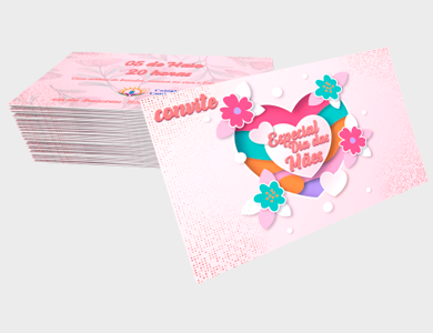 Convite Kraft 240g Sem Verniz 9x10cm - 1x0 - 100 unid