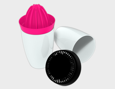 Copo com Espremedor em Polímero para Sublimação 360ml - 64 unid