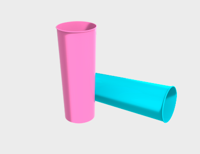 Copo Long Drink em Polímero para Sublimação 320ml - 5 unid