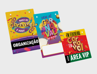 Credencial com Dois Furos Supremo 300g Sem Verniz 9x10 cm  - 4x0 - 25 unid