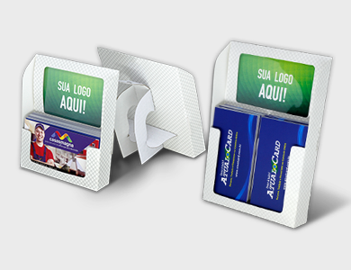 Display Porta-Cartão Formato Horizontal 9,4x11x1,7cm - 4x0 - 5 unid