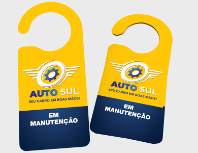 Display de Retrovisor em PVC 0,3mm Branco 8,5x20cm - 4x4 - 1000 unid