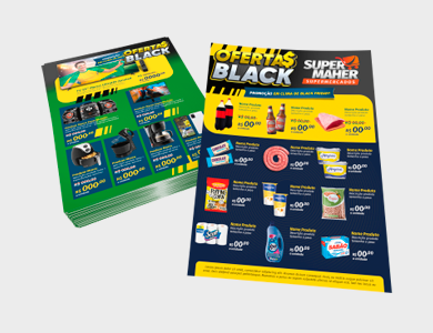 Folder Sulfite 75g PB Sem Verniz 21x29,7cm - 1x0 - 10 unid