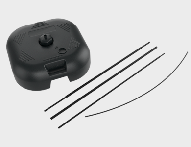 Kit Base Plástica e Hastes para Wind Banner Gigante - 1 unid