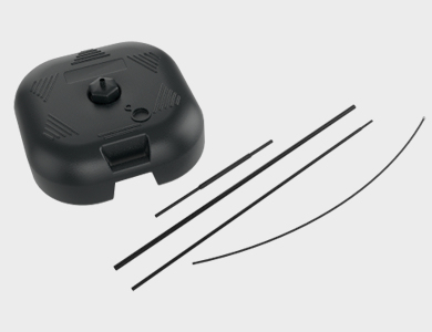 Kit Base Plástica e Hastes para Wind Banner Grande - 1 unid