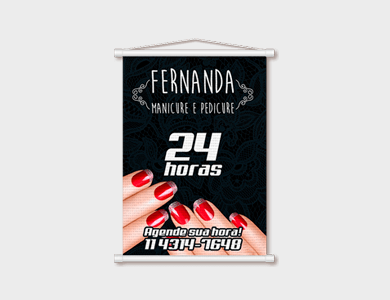 Mini Banner 280g 20x90cm - 4x0 - 20 unid