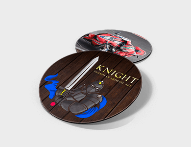 Mouse Pad Redondo 18x18 cm - 4x0 - 3 unid