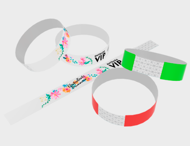 Pulseira de Identificação Tyvek Sem Impressão - Sem Impressão - 10 unid