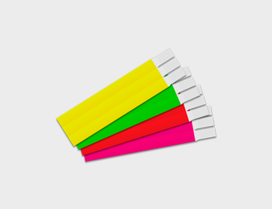 Pulseira de Identificação Tyvek Sem Impressão - Sem Impressão - 20 unid