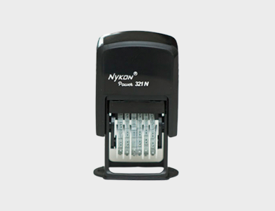 Carimbo Numerador SEM PERSONALIZAÇÃO Nykon ® 321 N 5x25mm - Sem Impressão - 1 unid