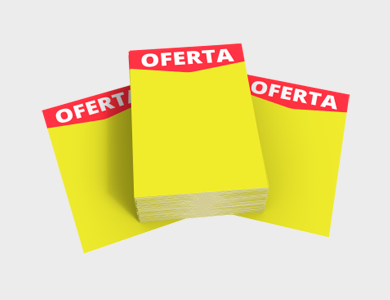 CAR002 - Cartaz Promocional com Arte Pronta Supremo 300g Sem Verniz 10x15cm - 4x0 - 10 unid