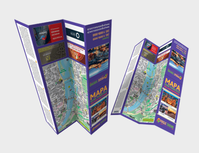 Mapa/Guia Couchê 80g Sem Verniz 45,6x42,3cm - 4x4 - 1000 unid