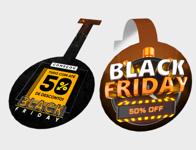 Wobbler PVC 0,3 mm 10x10cm - 4x0 - 5 unid